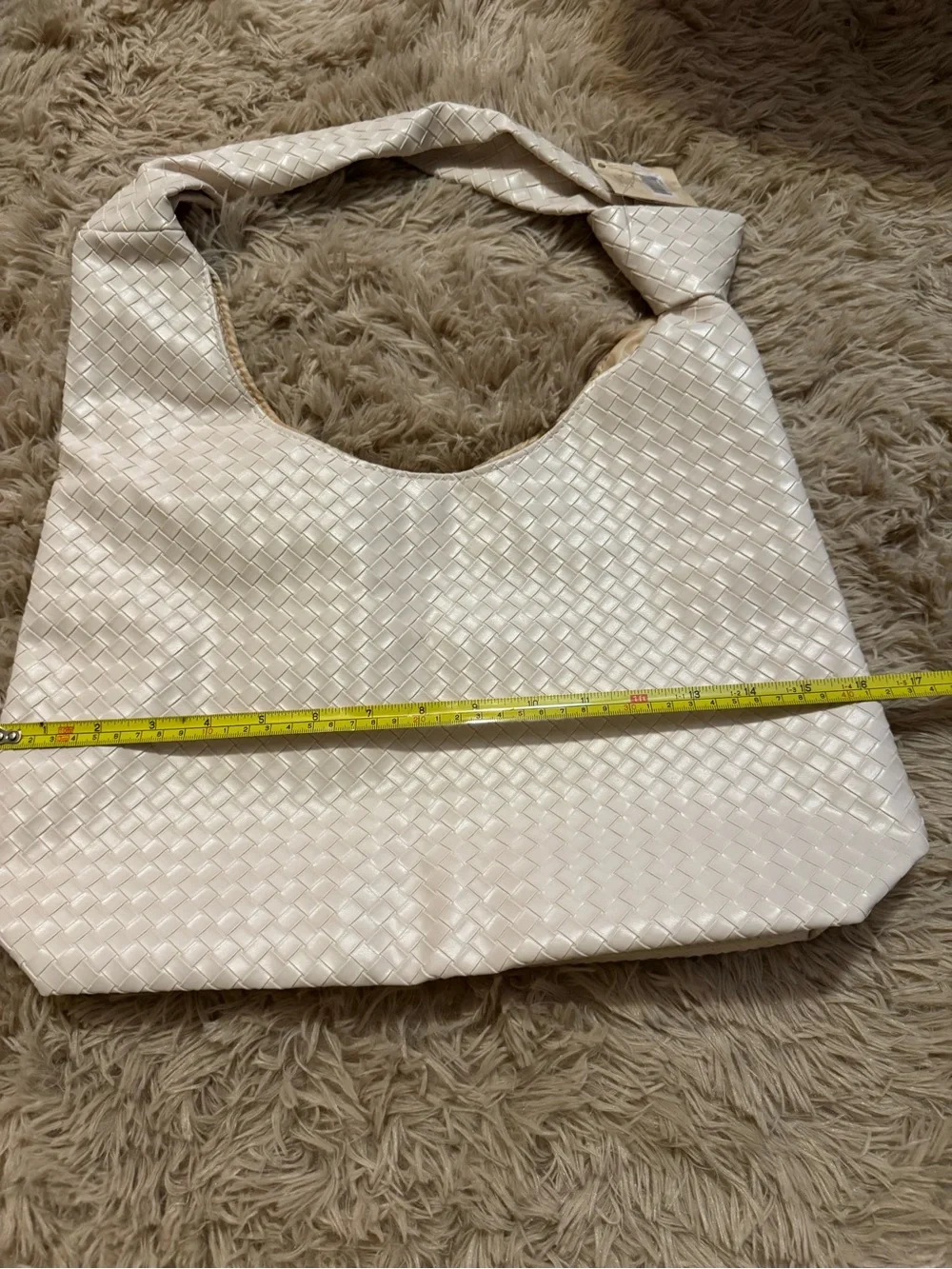 Ulta Beauty Woven Hobo Bag in Cream - Picture 4 of 5